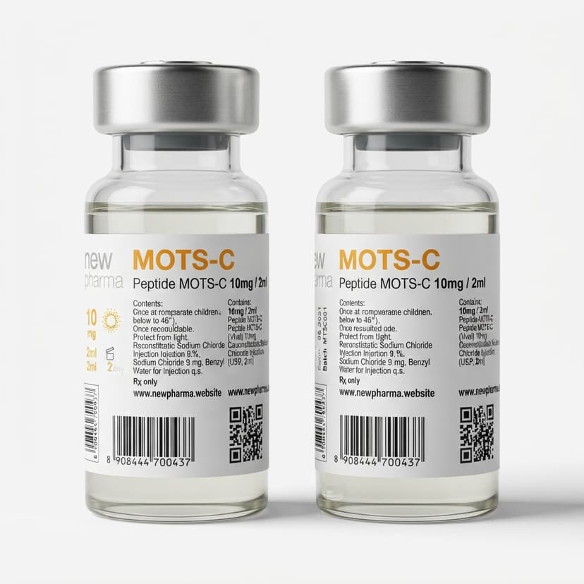 Vial liofilizado de MOTS-C para investigación
