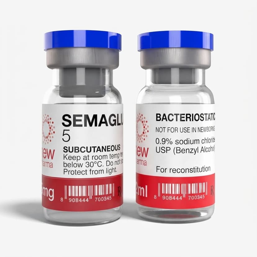 Vial liofilizado de Semaglutida para investigación