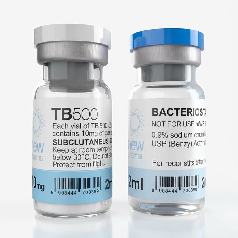 Vial liofilizado de TB-500 para investigación