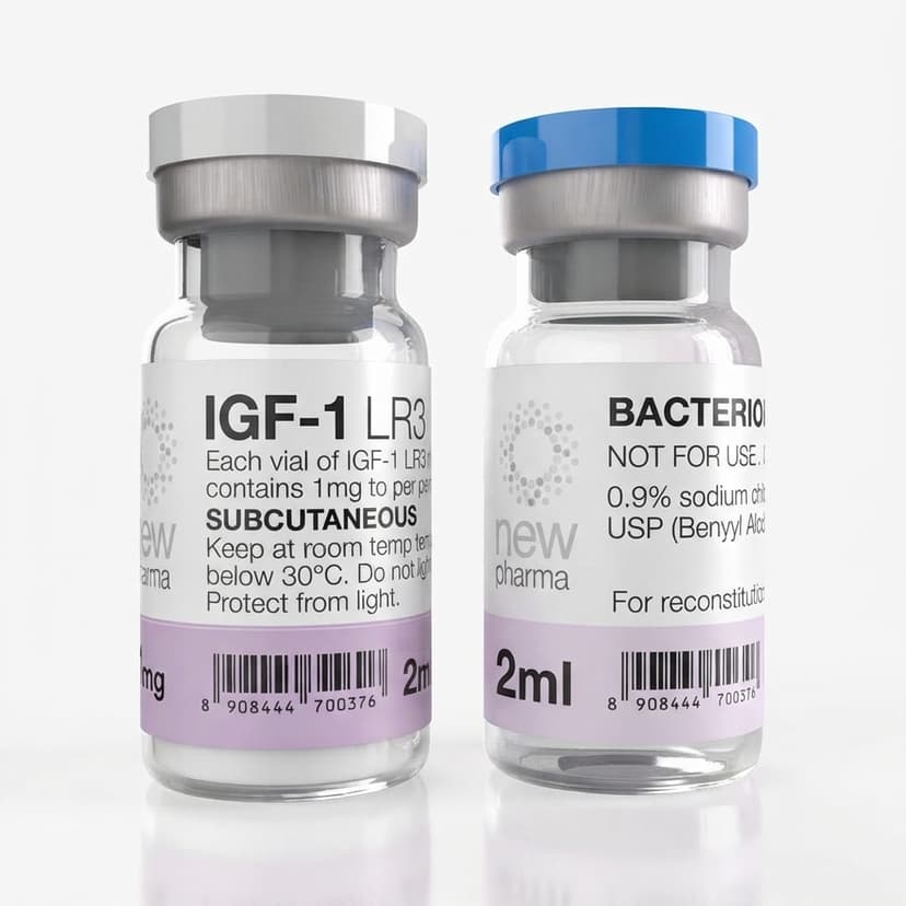 Vial liofilizado de IGF-1 LR3 para investigación